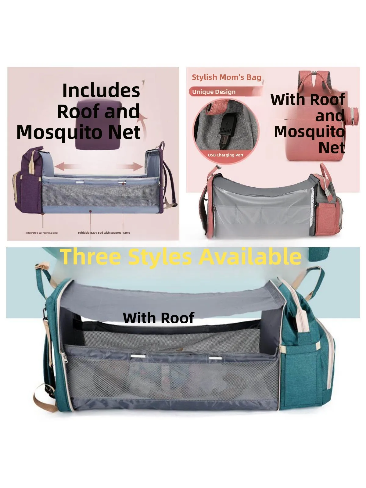 Large Capacity Mommy Bag Travel Backpack Lightweight Dual-Shoulder Nylon Purse for Women with Babies Outdoors British Style
Large Capacity Mommy Bag Travel Backpack Lightweight Dual-Shoulder Nylon Purse for Women with Babies Outdoors British Style