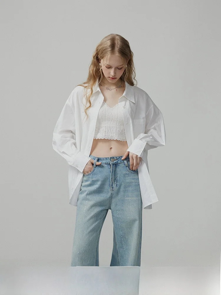 Однотонная хлопковая женская рубашка с длинным рукавом свободного кроя для ранней весны, премиум-класса, цвета фиолетового винограда
Однотонная хлопковая женская рубашка с длинным рукавом свободного кроя для ранней весны, премиум-класса, цвета фиолетового винограда