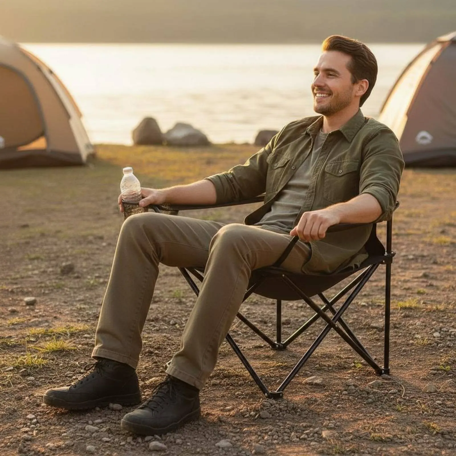 Folding Camping Chair Foldable Portable Chair with Drink Holder Sturdy Duty Stable X-Shaped Frame for Campers, Beach, Backyard
Folding Camping Chair Foldable Portable Chair with Drink Holder Sturdy Duty Stable X-Shaped Frame for Campers, Beach, Backyard
