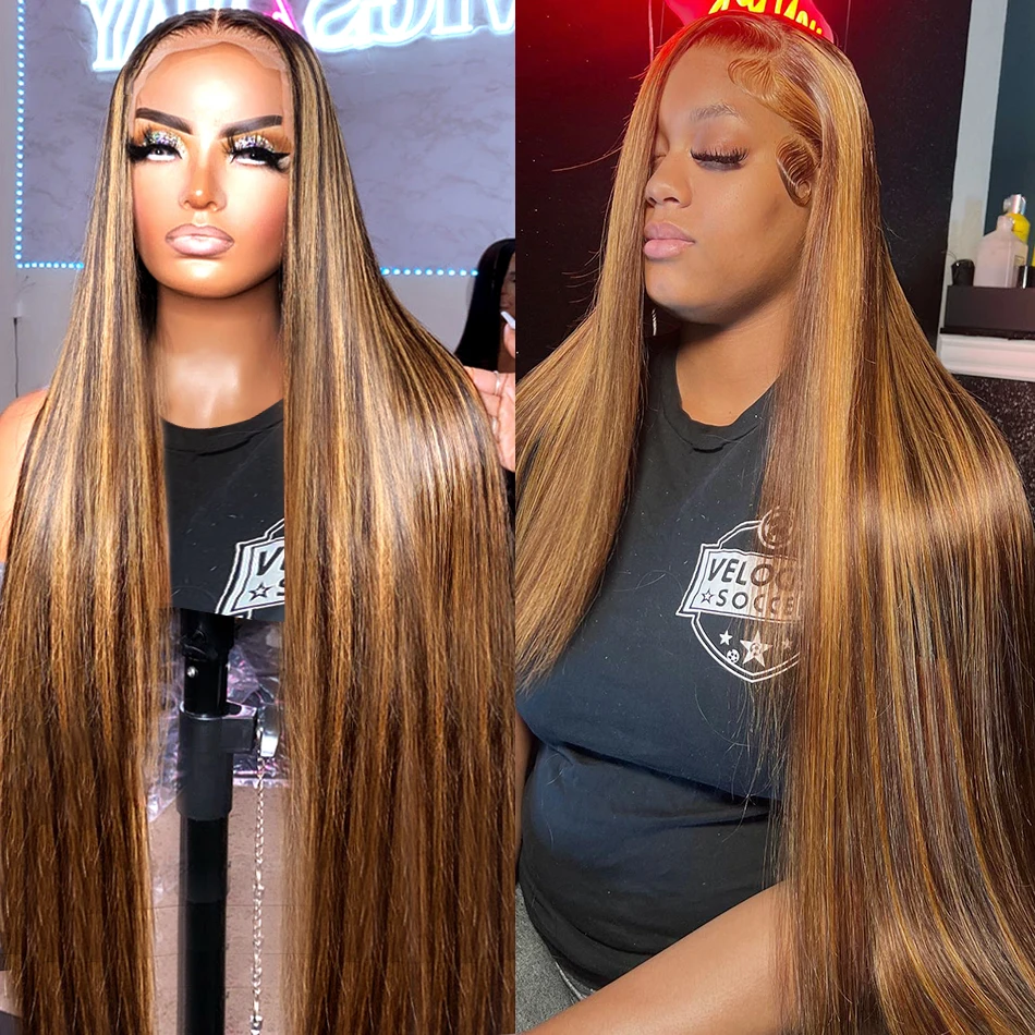 Brown Colored Straight Highlight Wigs Human Hair 13x6 Lace Front Wig Colored Ombre 13x4 Transparent Lace Frontal Wig For Women
Brown Colored Straight Highlight Wigs Human Hair 13x6 Lace Front Wig Colored Ombre 13x4 Transparent Lace Frontal Wig For Women