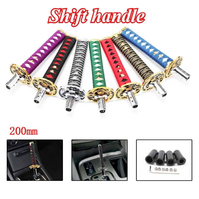 1Pcs JDM Personalized Modified Samurai Gear Handle Shift Lever Shift Head 200mm Car Modified Wave Stick Universal with Adapter
1Pcs JDM Personalized Modified Samurai Gear Handle Shift Lever Shift Head 200mm Car Modified Wave Stick Universal with Adapter