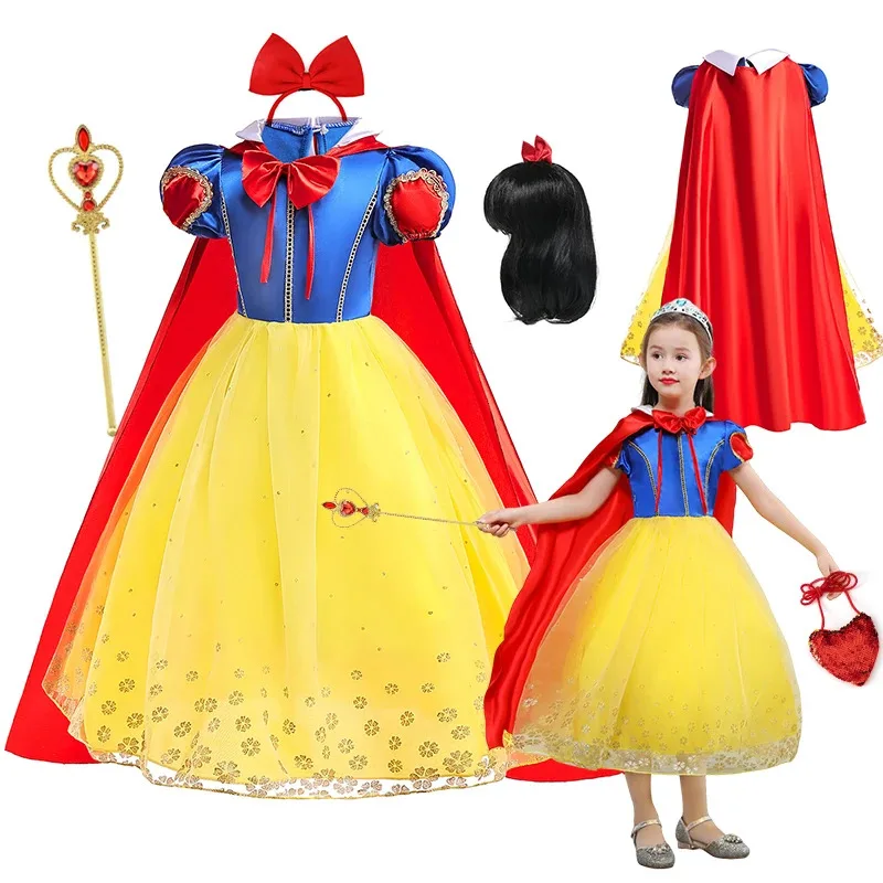 Baby Girls Snow White Princess Dress Up Lace Ball Gown Kids Fantasy Party Birthday Clothes Cosplay Halloween Costume
Baby Girls Snow White Princess Dress Up Lace Ball Gown Kids Fantasy Party Birthday Clothes Cosplay Halloween Costume