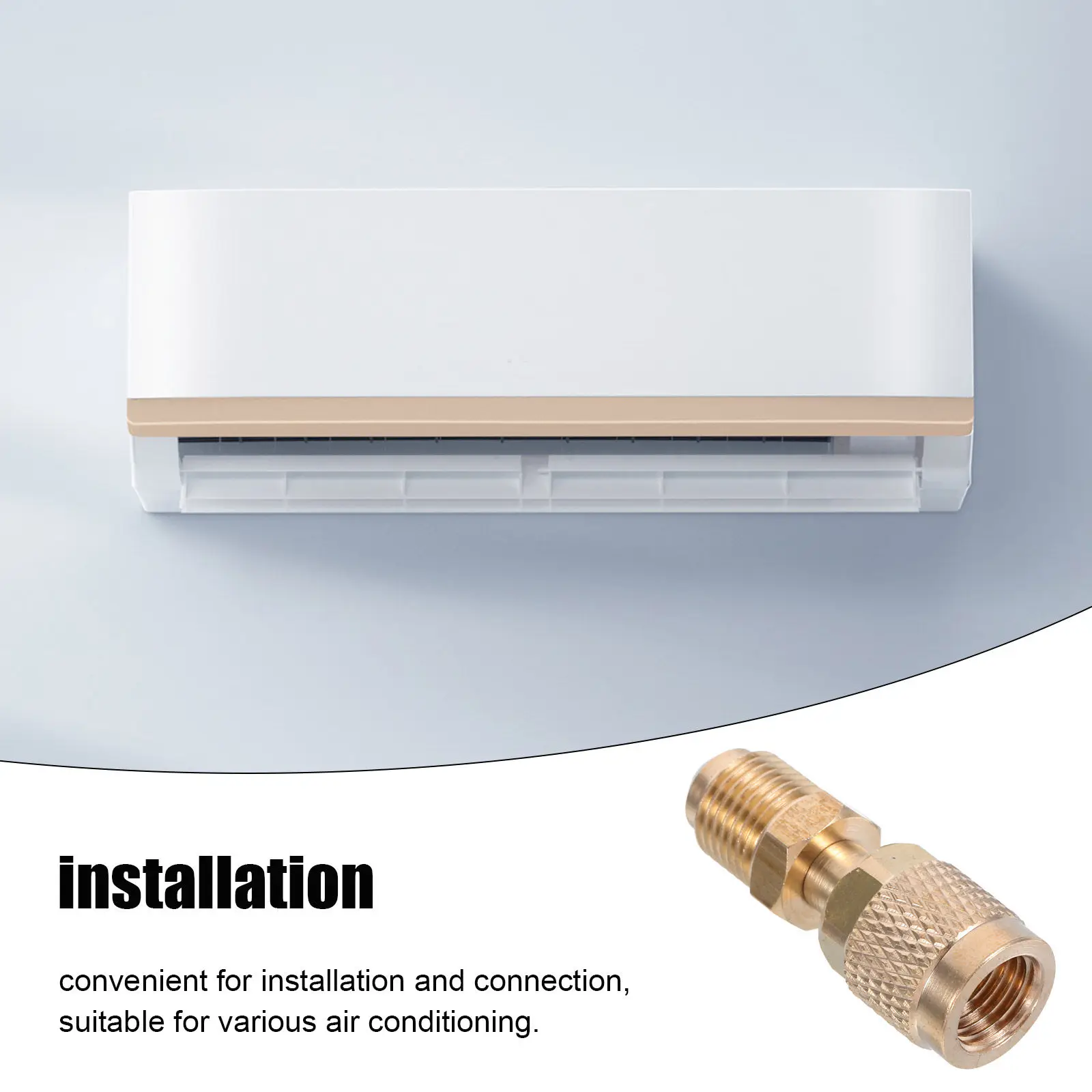 Air Conditioner Refrigerant Hose Adapter Copper Durable Connector Hvac Maintenance Installation Practical Refrigerant Filling
Air Conditioner Refrigerant Hose Adapter Copper Durable Connector Hvac Maintenance Installation Practical Refrigerant Filling
