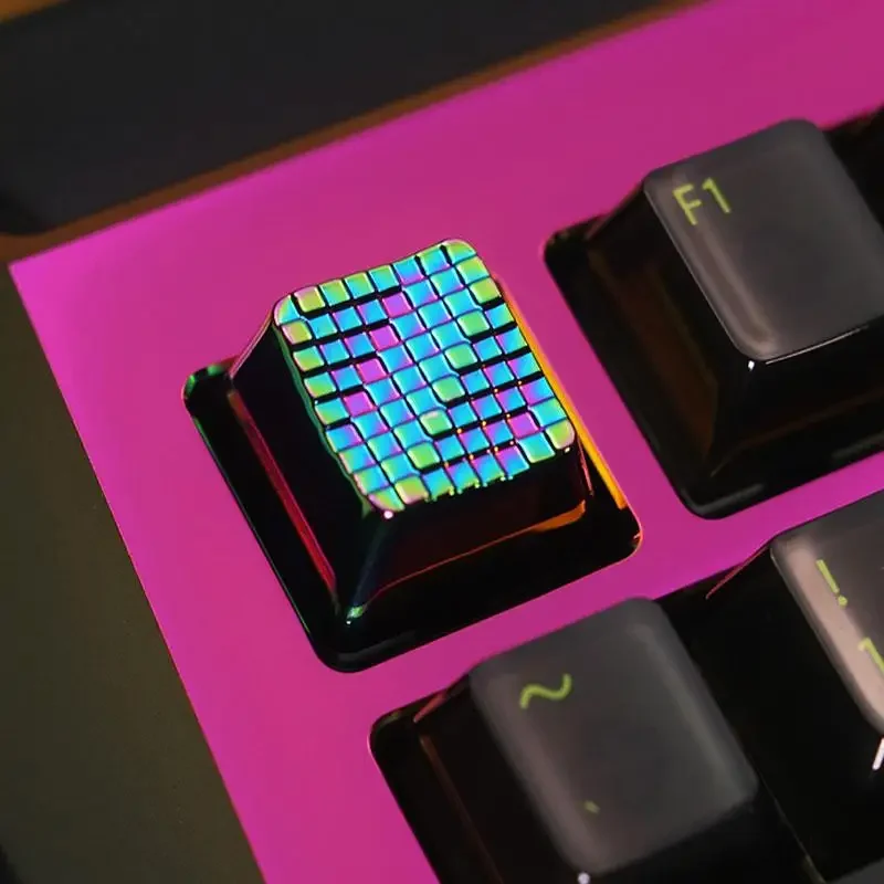 ESC F area water drop pattern magic zinc aluminum alloy is mechanical keyboard art surrounding silver-plated personalized keycap
ESC F area water drop pattern magic zinc aluminum alloy is mechanical keyboard art surrounding silver-plated personalized keycap