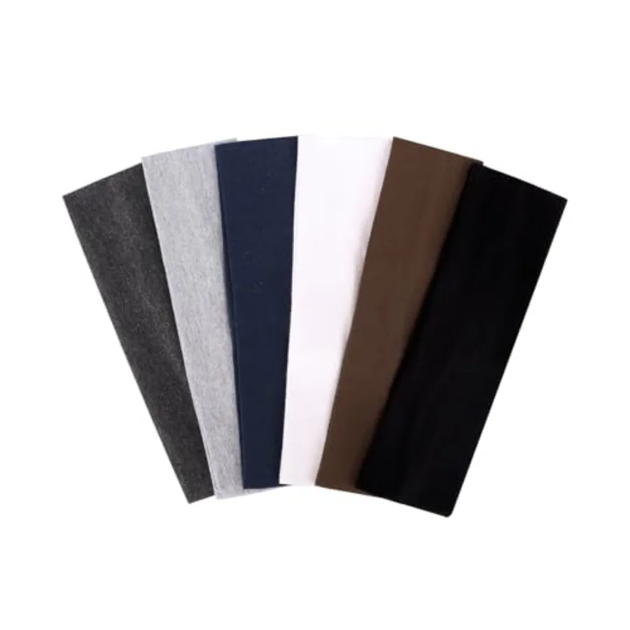 6 Pieces Elastic Cotton Head Band Stretchy Hairwarp Sports Running Exercise Yoga Hair Headbands Black/White/Dark Grey/Light Gre
6 Pieces Elastic Cotton Head Band Stretchy Hairwarp Sports Running Exercise Yoga Hair Headbands Black/White/Dark Grey/Light Gre