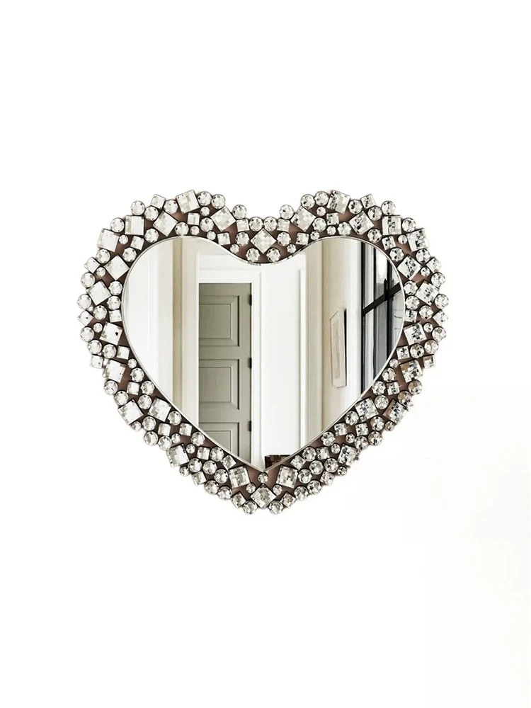 Neoclassical art mirror round entrance decorative mirror bathroom dressing creative wall decoration hanging
Neoclassical art mirror round entrance decorative mirror bathroom dressing creative wall decoration hanging