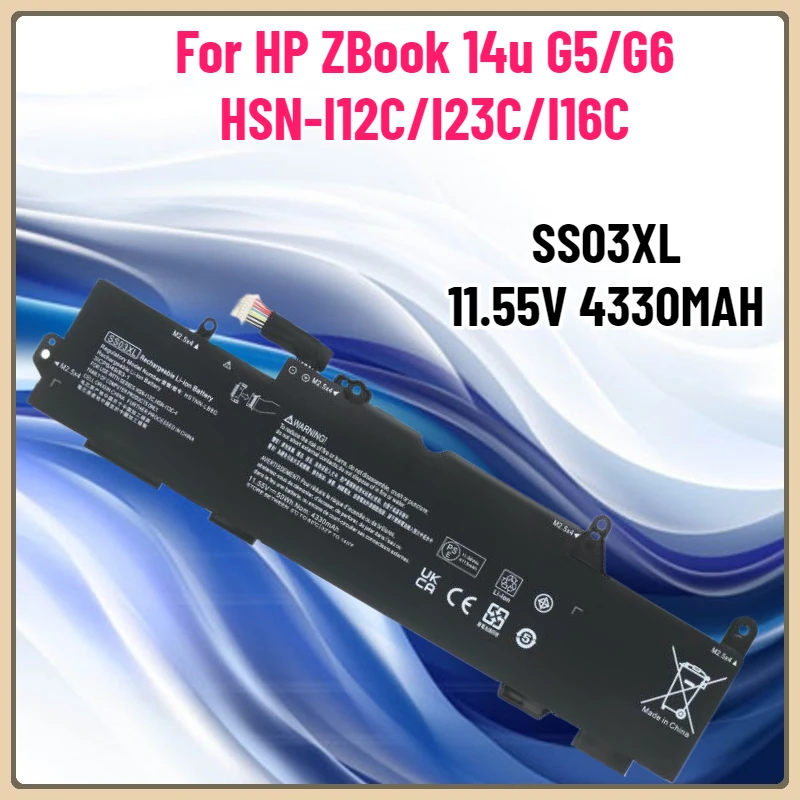 SS03XL 11,55 В 50 Втч аккумулятор для ноутбука подходит для HP ZBook 14u G5/G6 HSN-I12C/I23C/I16C аккумулятор для ноутбука
SS03XL 11,55 В 50 Втч аккумулятор для ноутбука подходит для HP ZBook 14u G5/G6 HSN-I12C/I23C/I16C аккумулятор для ноутбука