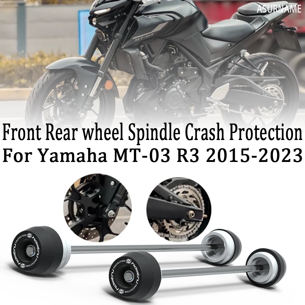 For Yamaha MT 03 MT-03 R3 2023 2015-2022 Motorcycle Front & Rear Axle Fork Crash Sliders Wheel Protection
For Yamaha MT 03 MT-03 R3 2023 2015-2022 Motorcycle Front & Rear Axle Fork Crash Sliders Wheel Protection