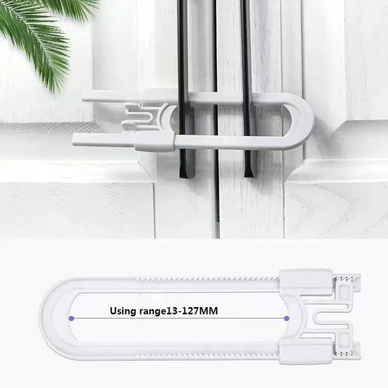 1PCS Baby Proofing Cabinet Locks Adjustable U Shaped Latches for Drawers Fridges Closet Modern Lock with Extra Secure Buttons
1PCS Baby Proofing Cabinet Locks Adjustable U Shaped Latches for Drawers Fridges Closet Modern Lock with Extra Secure Buttons
