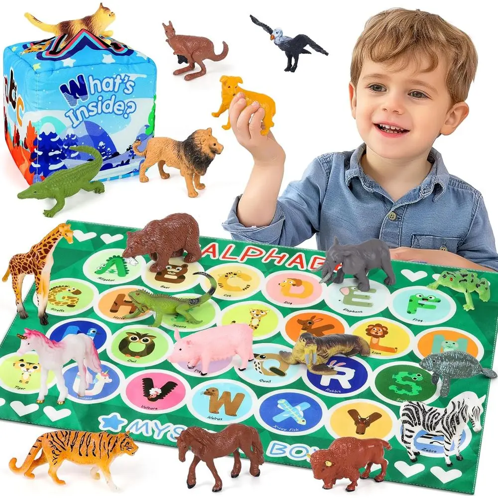 Ahabet Mystery Box or Kids - Ahabet Learning Toy with 26 PCS Animal igurines Letter Matching Game Montori Educational Toy Presch
Ahabet Mystery Box or Kids - Ahabet Learning Toy with 26 PCS Animal igurines Letter Matching Game Montori Educational Toy Presch
