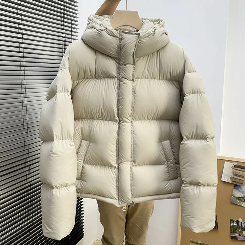 Thicken White Duck Down Cotton Padded Jacket Coat Girl's Student Hooded Korean Version Autumn Winter Women's Puffer Jacket Coat
Thicken White Duck Down Cotton Padded Jacket Coat Girl's Student Hooded Korean Version Autumn Winter Women's Puffer Jacket Coat