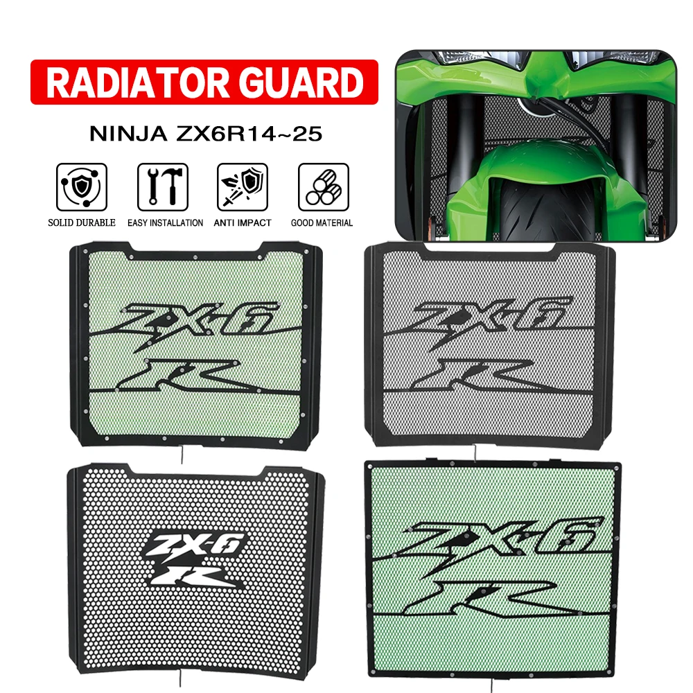 For Kawasaki ZX6R ZX-6R ZX 6R 2019-2025 2024 2023 2022 2021 2020 Motorcycle Accessories Radiator Grille Guard Cover Protector
For Kawasaki ZX6R ZX-6R ZX 6R 2019-2025 2024 2023 2022 2021 2020 Motorcycle Accessories Radiator Grille Guard Cover Protector