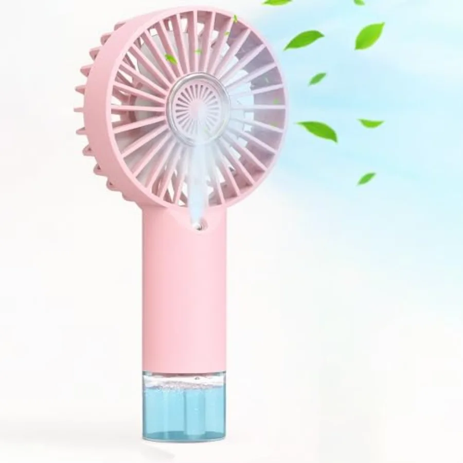 Mini Handheld Fan With Water Mist, Outdoor Portable Misting Fan Rechargeable, Water Spray, Hand Held, 2000mAh Battery Powered,
Mini Handheld Fan With Water Mist, Outdoor Portable Misting Fan Rechargeable, Water Spray, Hand Held, 2000mAh Battery Powered,
