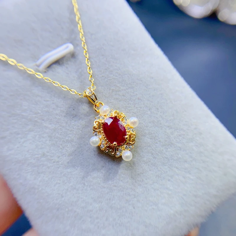 Natural ruby pendant necklace for women silver 925 jewelry luxury gem stones 18k gold plated free shiping items
Natural ruby pendant necklace for women silver 925 jewelry luxury gem stones 18k gold plated free shiping items