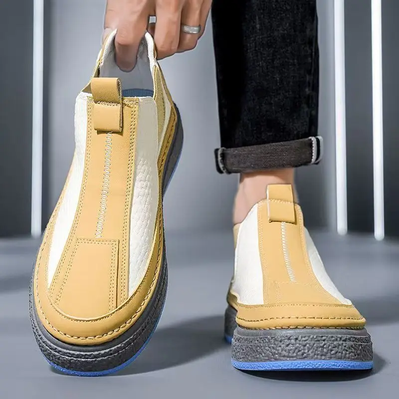2025 осенне-зимние мужские ботинки высокого качества, модная повседневная уличная удобная нескользящая темпераментная мужская обувь
2025 осенне-зимние мужские ботинки высокого качества, модная повседневная уличная удобная нескользящая темпераментная мужская обувь