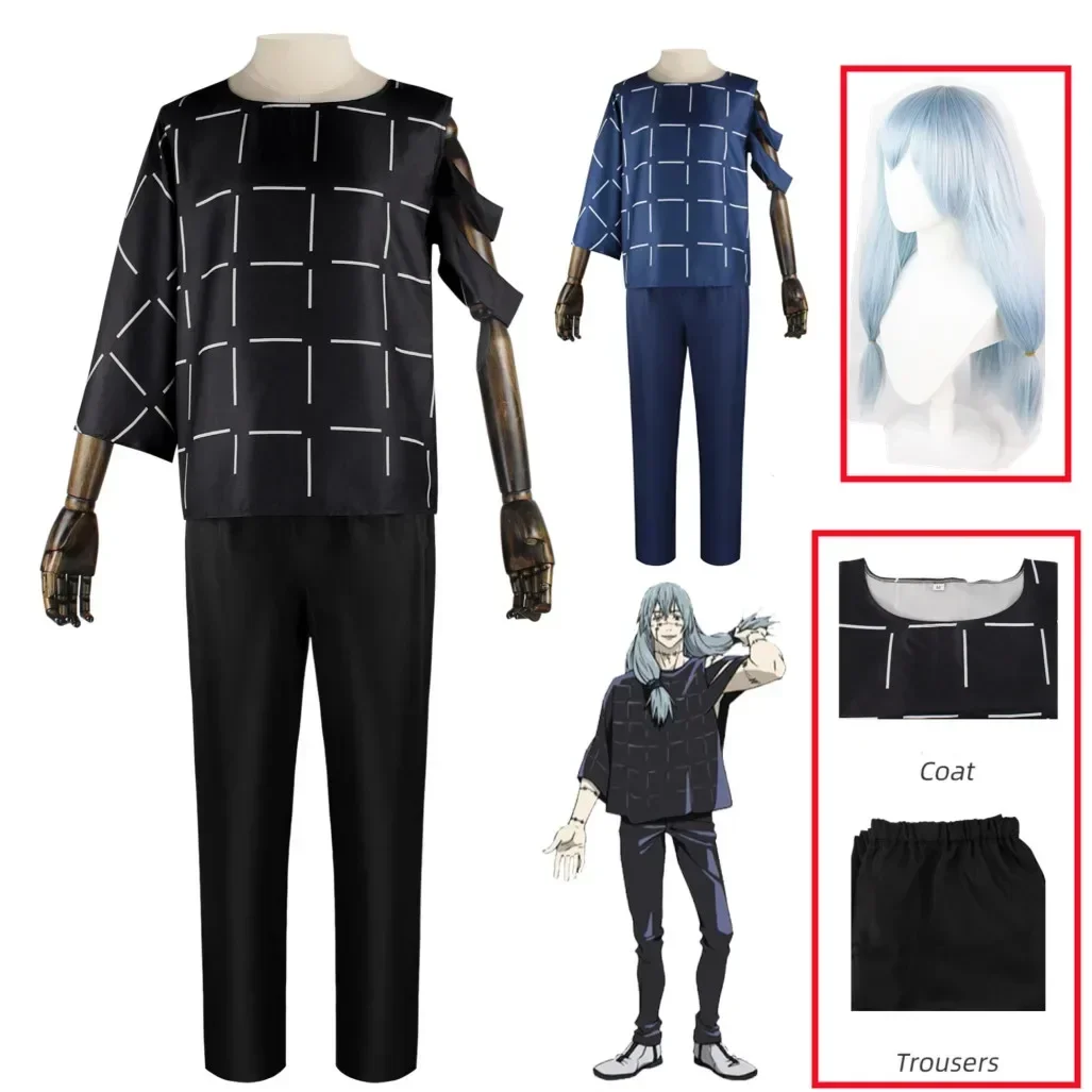 Mahito Cosplay Costumes Wig Top Pants Suit Halloween Costume For Men Carnival Party Mahito Set For Comic Con
Mahito Cosplay Costumes Wig Top Pants Suit Halloween Costume For Men Carnival Party Mahito Set For Comic Con