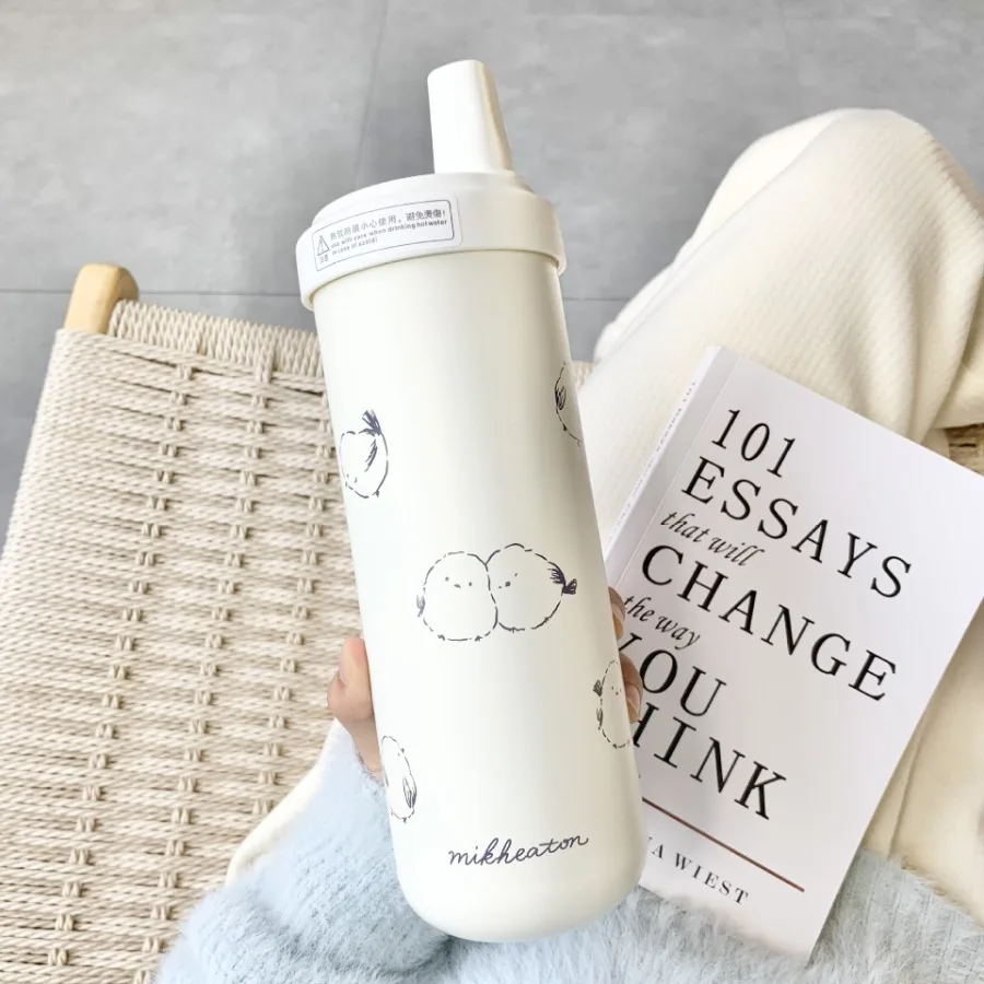 Cute animal print milk tea thermos Japanese high-color value simple large-capacity girls super cute thick straw water glass
Cute animal print milk tea thermos Japanese high-color value simple large-capacity girls super cute thick straw water glass