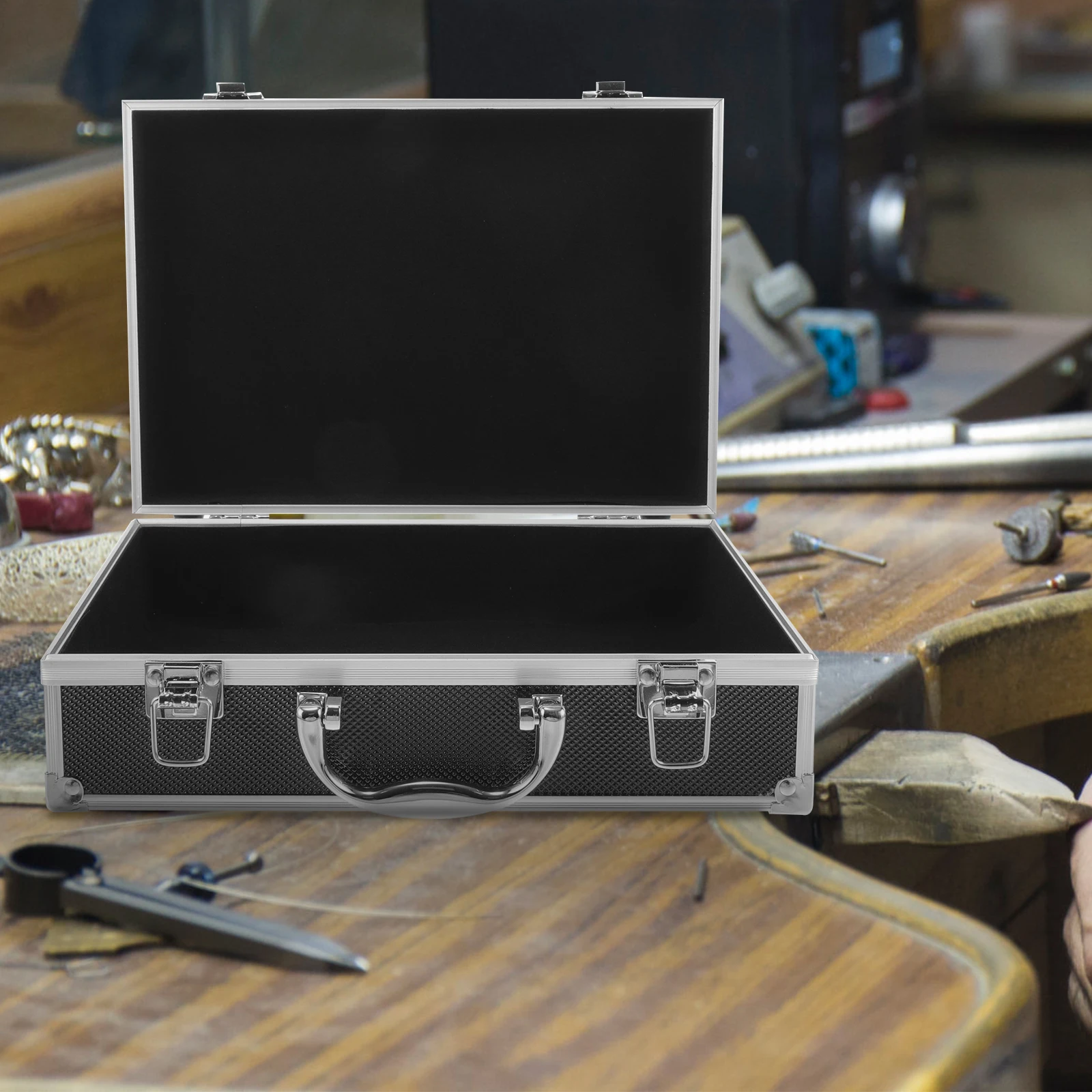 Aluminum Alloy Tool Storage Box 29x205x9cm Portable Organizer Ergonomic Handle Handheld Toolbox Outdoor Use Travel Suitcase
Aluminum Alloy Tool Storage Box 29x205x9cm Portable Organizer Ergonomic Handle Handheld Toolbox Outdoor Use Travel Suitcase