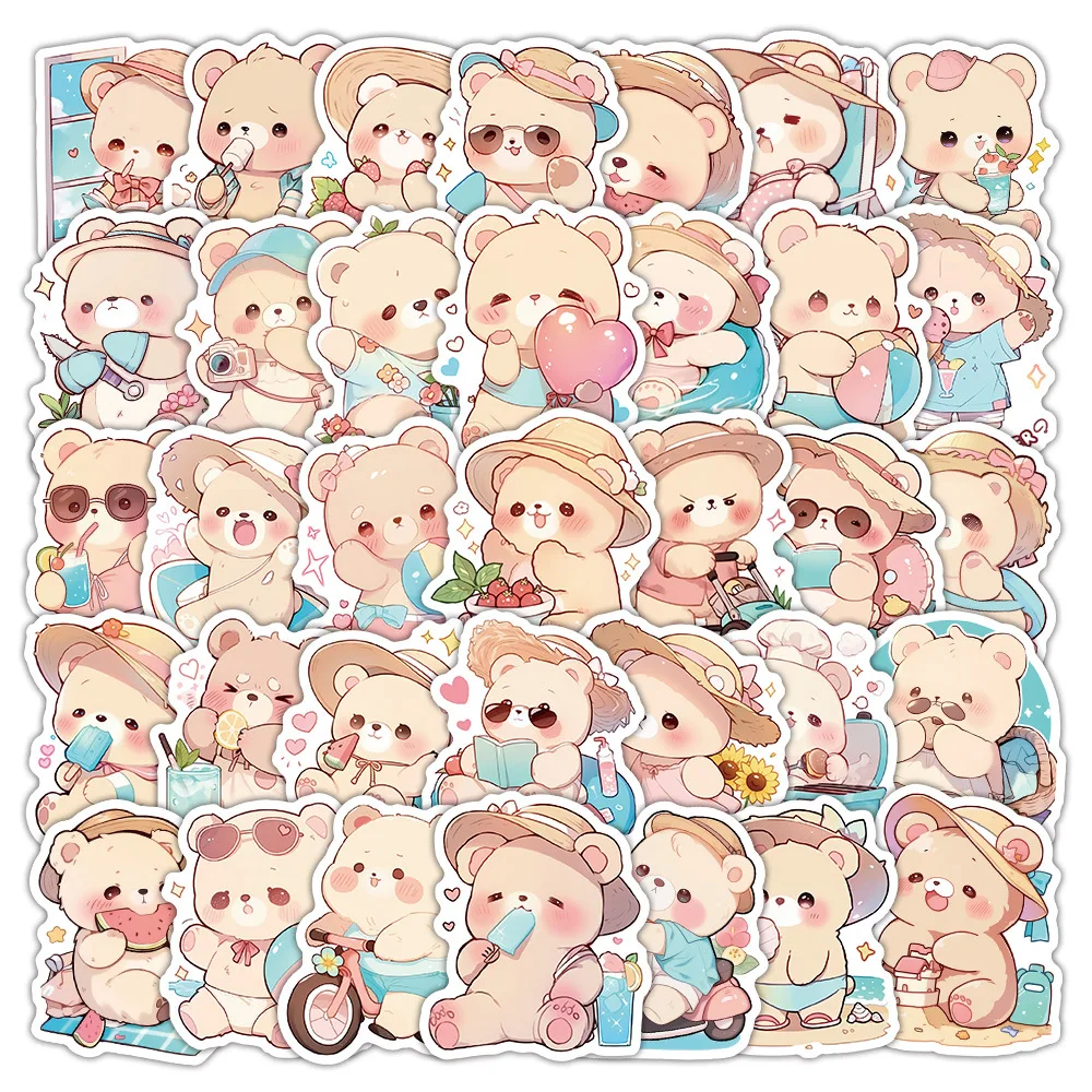10/63PCS Summer Bear Cartoon Pink Hat Animal Casual Cute Doodle Decorative Mobile Phone Case Waterproof Sticker Kid's Toy
10/63PCS Summer Bear Cartoon Pink Hat Animal Casual Cute Doodle Decorative Mobile Phone Case Waterproof Sticker Kid's Toy