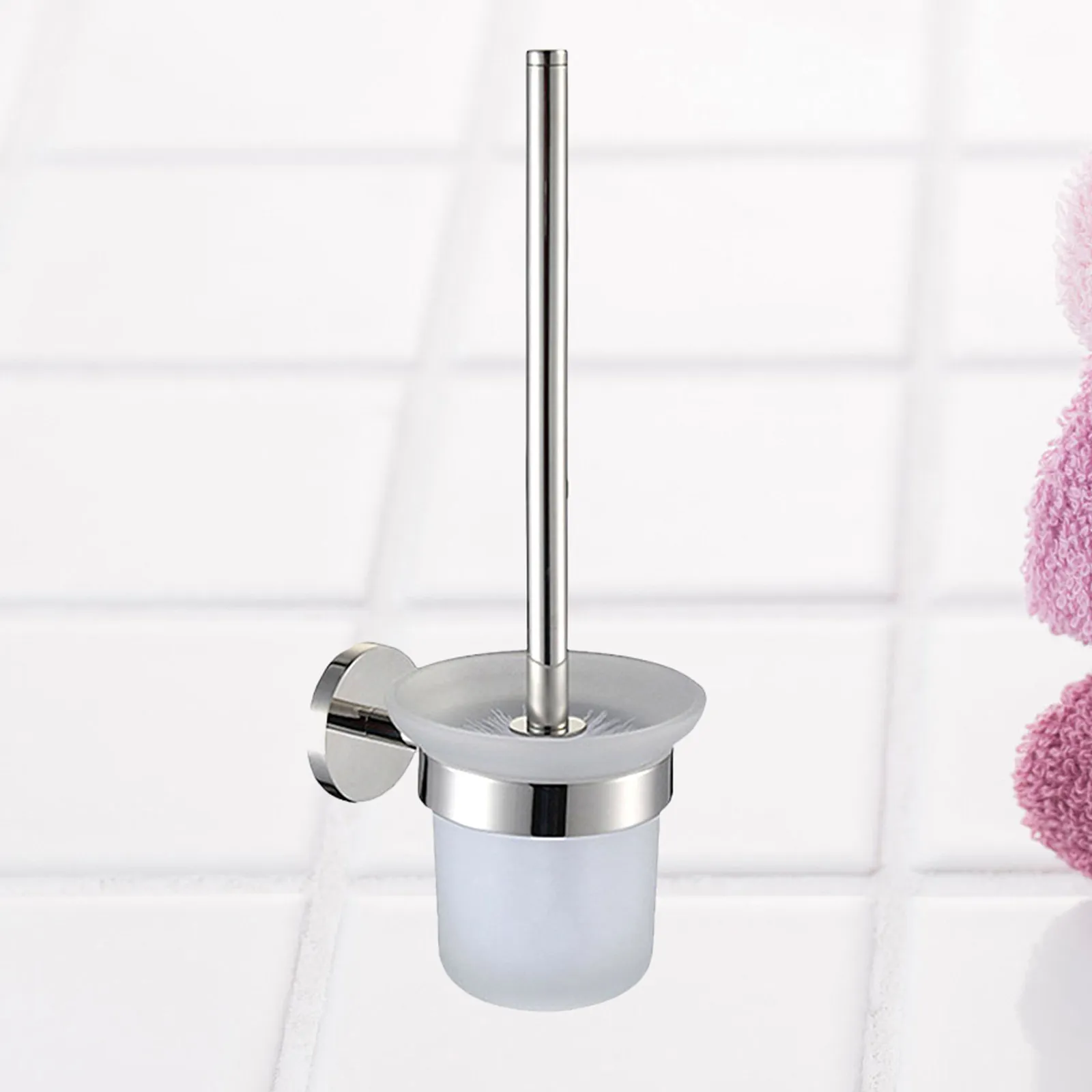 Toilet Brush Holder Wall Mounted Stainless Steel Handle Glass Holder Set Bathroom Clean Tool Dense Soft Bristles Odor Proof
Toilet Brush Holder Wall Mounted Stainless Steel Handle Glass Holder Set Bathroom Clean Tool Dense Soft Bristles Odor Proof