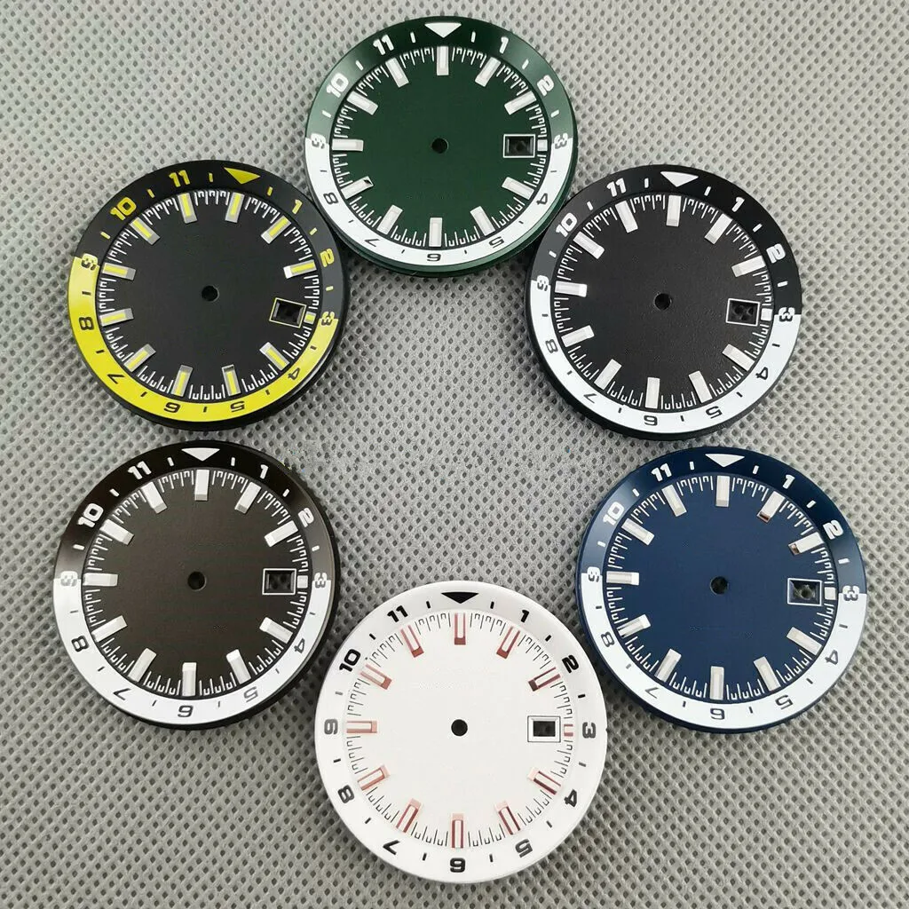 36.5mm Colorful Watch Dial With Green Luminous Replacement Fit For Seiko NH35 NH35A Automatic Movement Watch Accessories
36.5mm Colorful Watch Dial With Green Luminous Replacement Fit For Seiko NH35 NH35A Automatic Movement Watch Accessories