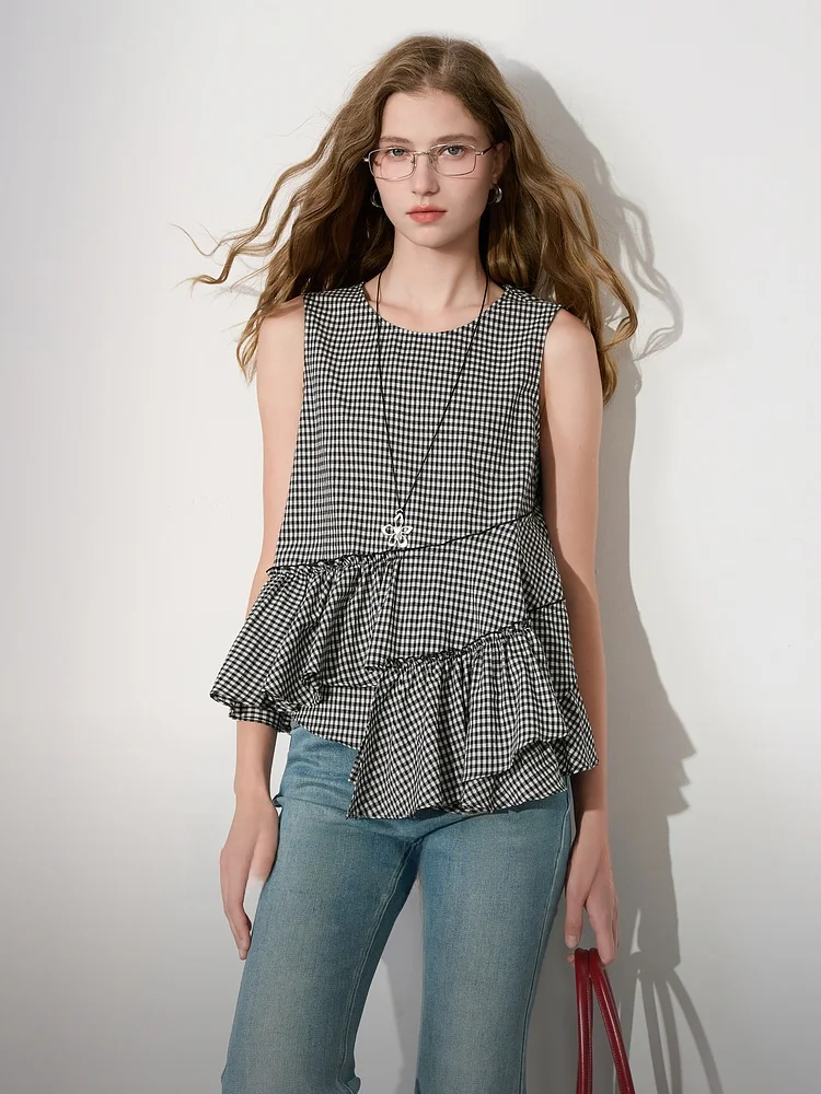 Loose round Ne Svel Plaid irt Vest Design Summer New Arrival Tee Colors Women's Top Vintage Commute Sle Casual ...
Loose round Ne Svel Plaid irt Vest Design Summer New Arrival Tee Colors Women's Top Vintage Commute Sle Casual ...