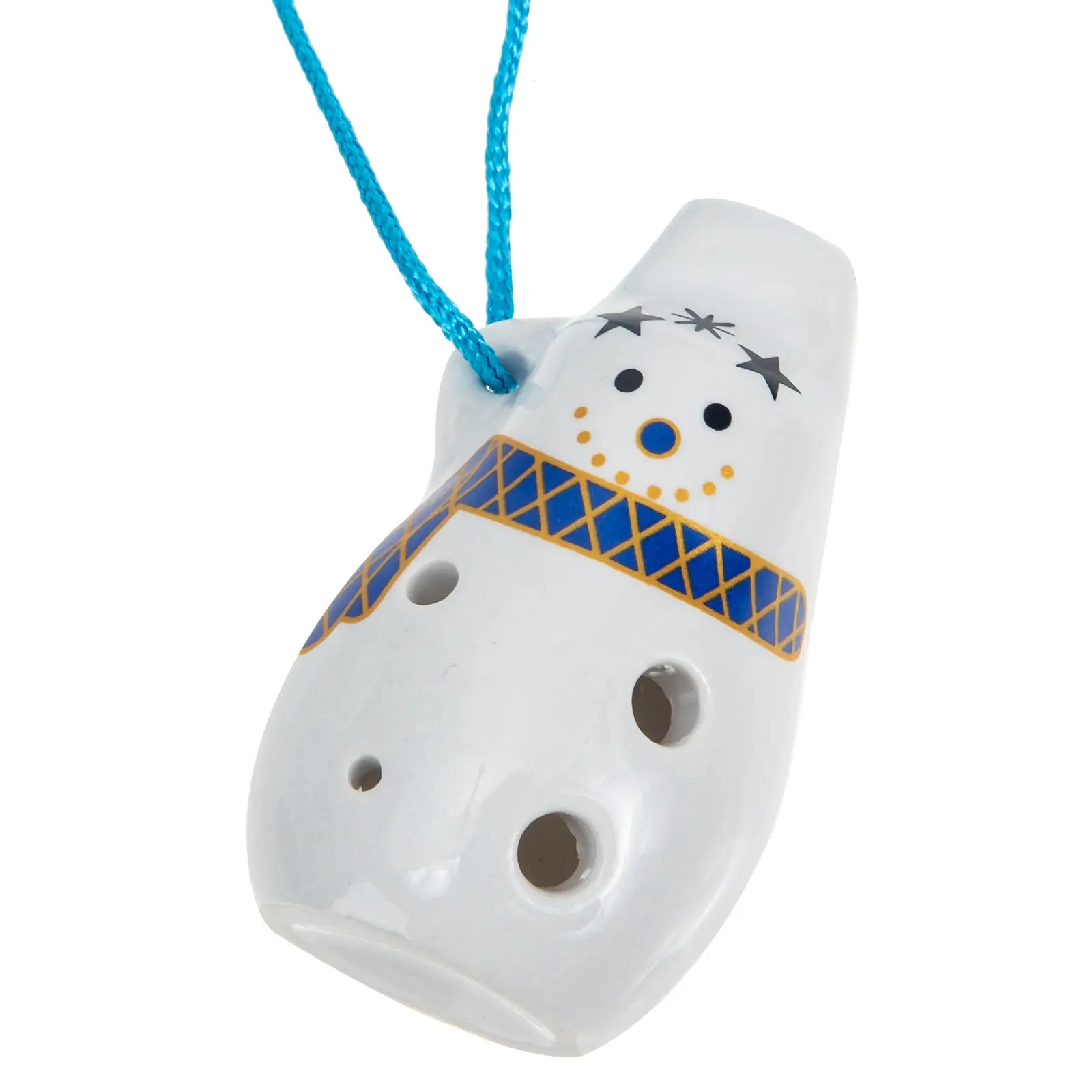 6-Hole Ceramic Ocarina Beginner Practice Wind Instrument Soprano C Portable Mini Ocarina Creative Snowman Design Lanyard
6-Hole Ceramic Ocarina Beginner Practice Wind Instrument Soprano C Portable Mini Ocarina Creative Snowman Design Lanyard