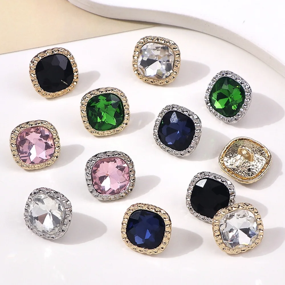 2PCS Metal Shank Buttons with Rhinestones for Shirts Blouses Coats Jackets Corative Accessories Sewing Tools Button
2PCS Metal Shank Buttons with Rhinestones for Shirts Blouses Coats Jackets Corative Accessories Sewing Tools Button