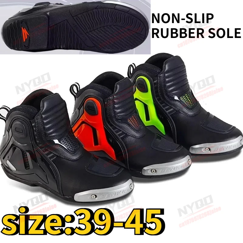 BENKIA Motorcycle Riding Shoes Are Waterproof Anti-collision Comfortable Breathable Wear-resistant Men's and Womens Riding Boots
BENKIA Motorcycle Riding Shoes Are Waterproof Anti-collision Comfortable Breathable Wear-resistant Men's and Womens Riding Boots