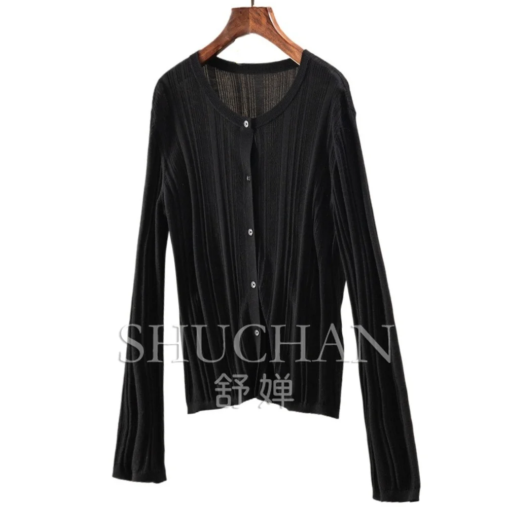 French Sweater Soft Waxy Pendant Lyocell Silk Long-sleeved Knitted Cardigan Women's 69L9 Korean Fashion
French Sweater Soft Waxy Pendant Lyocell Silk Long-sleeved Knitted Cardigan Women's 69L9 Korean Fashion