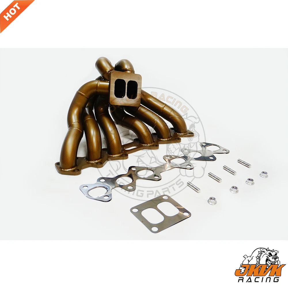 JKVK RACING Ceramic Coating SS304 3mm Steam Pipe Manifold T4 Twin scroll For Supra 2JZGTE 2JZ-GTE 2jz 1993-1998
JKVK RACING Ceramic Coating SS304 3mm Steam Pipe Manifold T4 Twin scroll For Supra 2JZGTE 2JZ-GTE 2jz 1993-1998