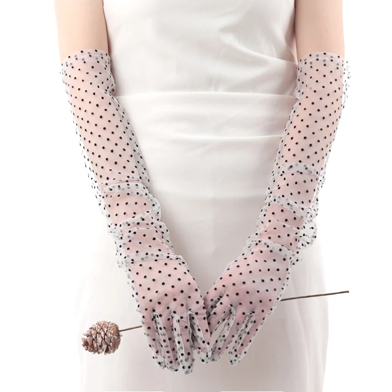 1Pair Women Fashion Long Sheer Tulle Gloves Breathable Mesh Elbow Wedding Bride Gloves Etiquette Evening Accessory Thin Mittens
1Pair Women Fashion Long Sheer Tulle Gloves Breathable Mesh Elbow Wedding Bride Gloves Etiquette Evening Accessory Thin Mittens