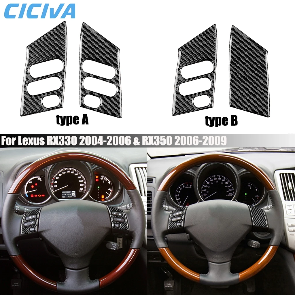 For Lexus RX330 2004-2006 RX350 2006-2009 Carbon Fiber Driver Wheel Button Panel Car Accessories Interior Cover Sticker Trim
For Lexus RX330 2004-2006 RX350 2006-2009 Carbon Fiber Driver Wheel Button Panel Car Accessories Interior Cover Sticker Trim