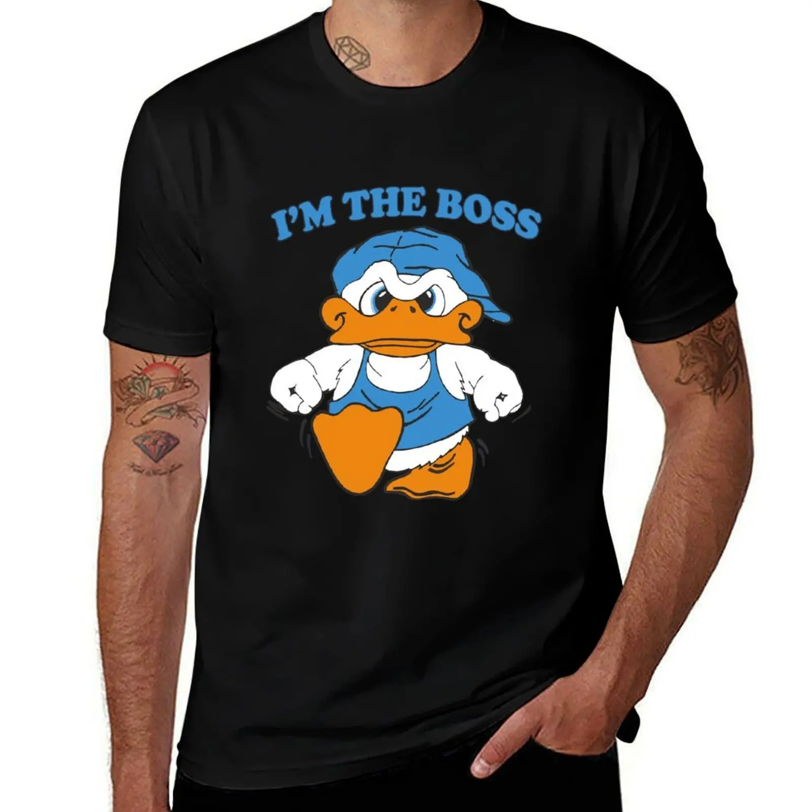 I'm The Boss Duck White 90s Cartoon Tourist Souvenir T-Shirt football t shirt anime figures man clothes tshirts for men 
I'm The Boss Duck White 90s Cartoon Tourist Souvenir T-Shirt football t shirt anime figures man clothes tshirts for men