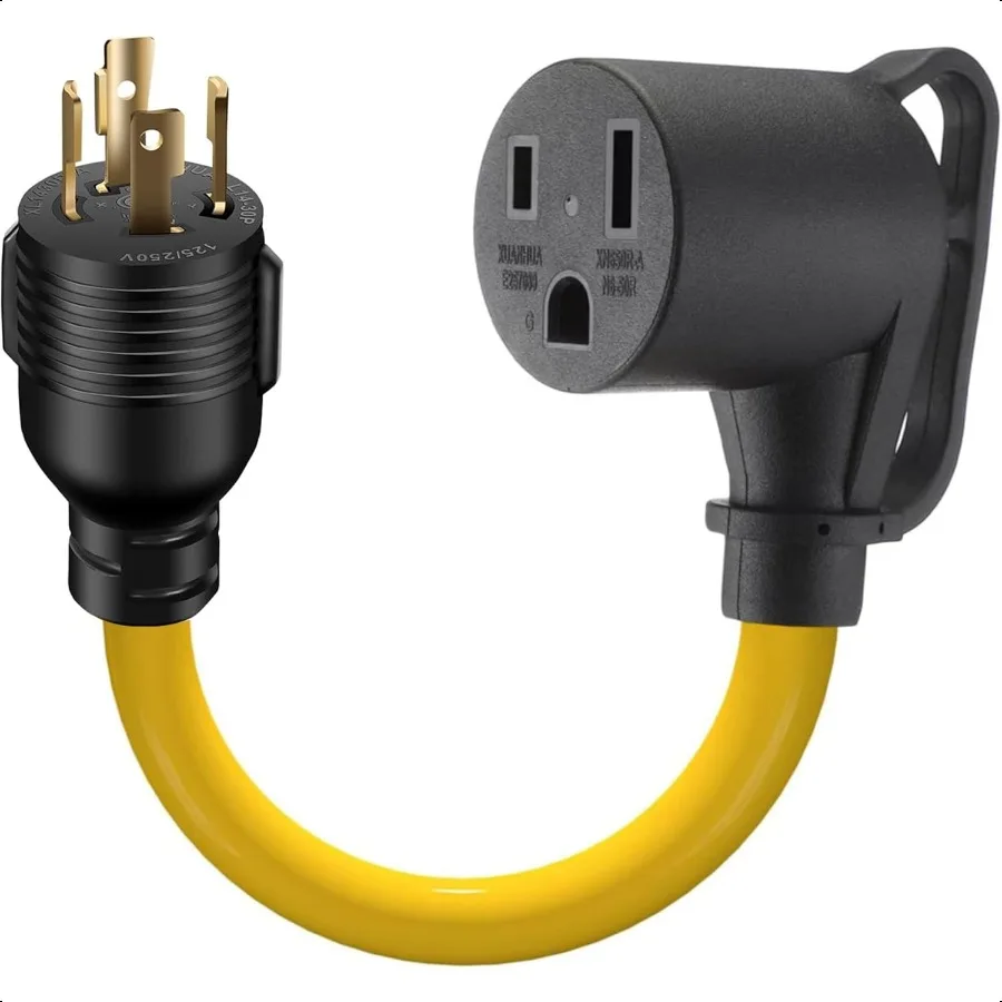 Переходник для сварочного генератора NEMA L1430P на 650R, шнур питания, 4 вилки на 30 А, шнур-адаптер генератора RV, 1 фута, 10AWG HeavyD
Переходник для сварочного генератора NEMA L1430P на 650R, шнур питания, 4 вилки на 30 А, шнур-адаптер генератора RV, 1 фута, 10AWG HeavyD