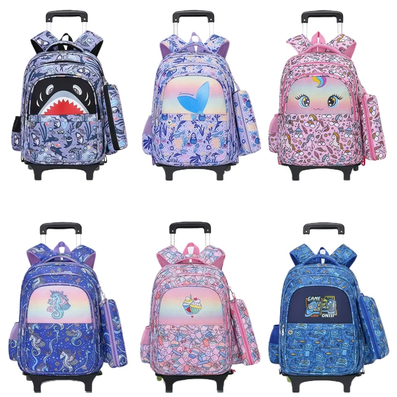 SAIERNA New Shark Trolley Backpack Student Travel Storage Bag Climb Stairs Wheel Bag Boy's Computer Bag Cartoon Festival Gifts
SAIERNA New Shark Trolley Backpack Student Travel Storage Bag Climb Stairs Wheel Bag Boy's Computer Bag Cartoon Festival Gifts