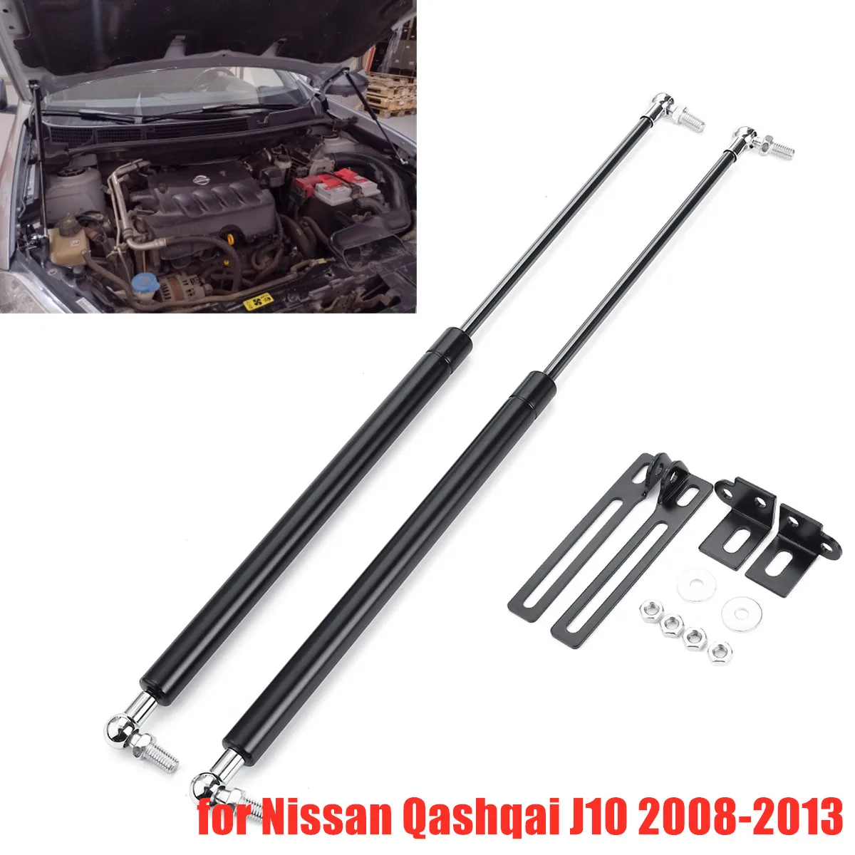 2pcs Car Bonnet Hood Gas Shock Strut Lift Support for Nissan Qashqai J10 2008 2009 2010 2011 2012 2013
2pcs Car Bonnet Hood Gas Shock Strut Lift Support for Nissan Qashqai J10 2008 2009 2010 2011 2012 2013