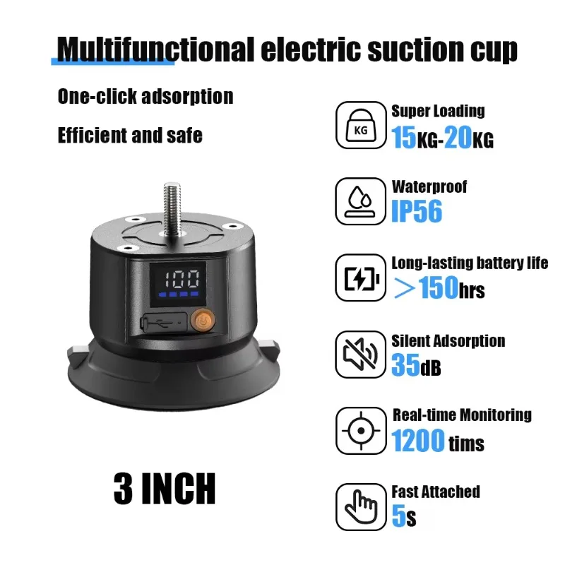 Mobile Suction Cup Holder with Detachable Camera Tripod Mount Waterproof & Wind-Resistant 15-20KG Load Capacity for Stability
Mobile Suction Cup Holder with Detachable Camera Tripod Mount Waterproof & Wind-Resistant 15-20KG Load Capacity for Stability