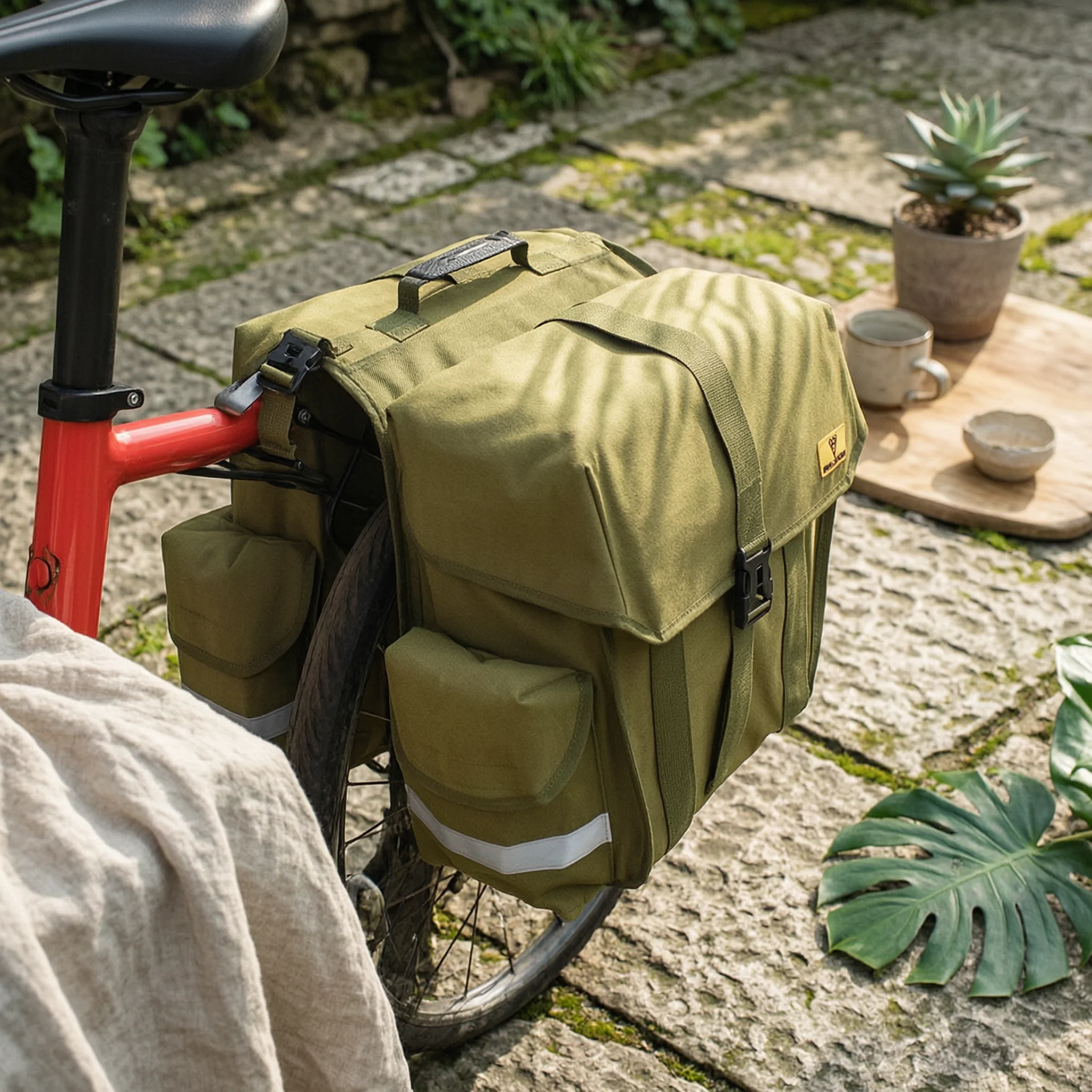 Rear Pannier with Buckle Straps Waterproof Bike Pannier with Carry Handle Rear Rack Panniers Sturdy Bike Panniers for Cyclists
Rear Pannier with Buckle Straps Waterproof Bike Pannier with Carry Handle Rear Rack Panniers Sturdy Bike Panniers for Cyclists