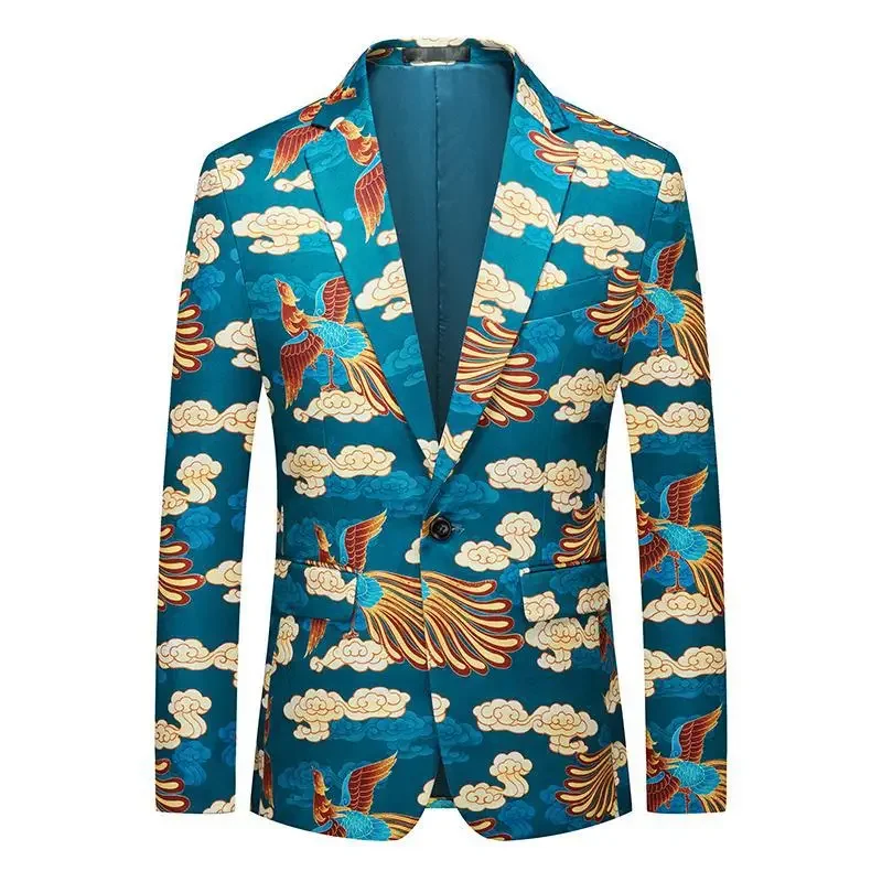 2024 Spring Fall Men Fashion Casual Business Floral Phoenix Pattern 5xl 6xl Blazer Coat , Man Slim Designer Blazers Coats
2024 Spring Fall Men Fashion Casual Business Floral Phoenix Pattern 5xl 6xl Blazer Coat , Man Slim Designer Blazers Coats