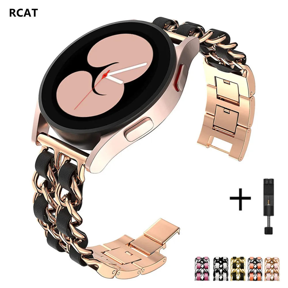 Ремешок для Samsung Galaxy Watch 4/Classic/46 мм/42 мм/active 2 Gear s3, кожаный + металлический браслет для Huawei GT/2/GT2/3 Pro, 20 мм 22 мм
Ремешок для Samsung Galaxy Watch 4/Classic/46 мм/42 мм/active 2 Gear s3, кожаный + металлический браслет для Huawei GT/2/GT2/3 Pro, 20 мм 22 мм