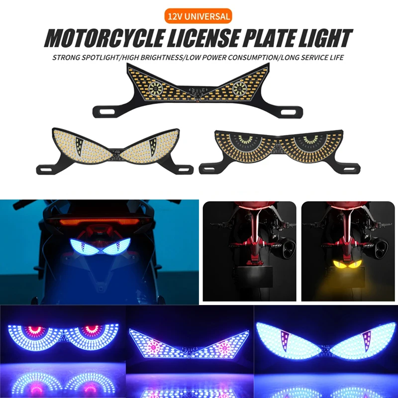 Devil's Eye LED License Plate Light Motorcycle Refit License Plate Light Tail Decorative Lamp Strobe Light Reverse Signal Lights
Devil's Eye LED License Plate Light Motorcycle Refit License Plate Light Tail Decorative Lamp Strobe Light Reverse Signal Lights