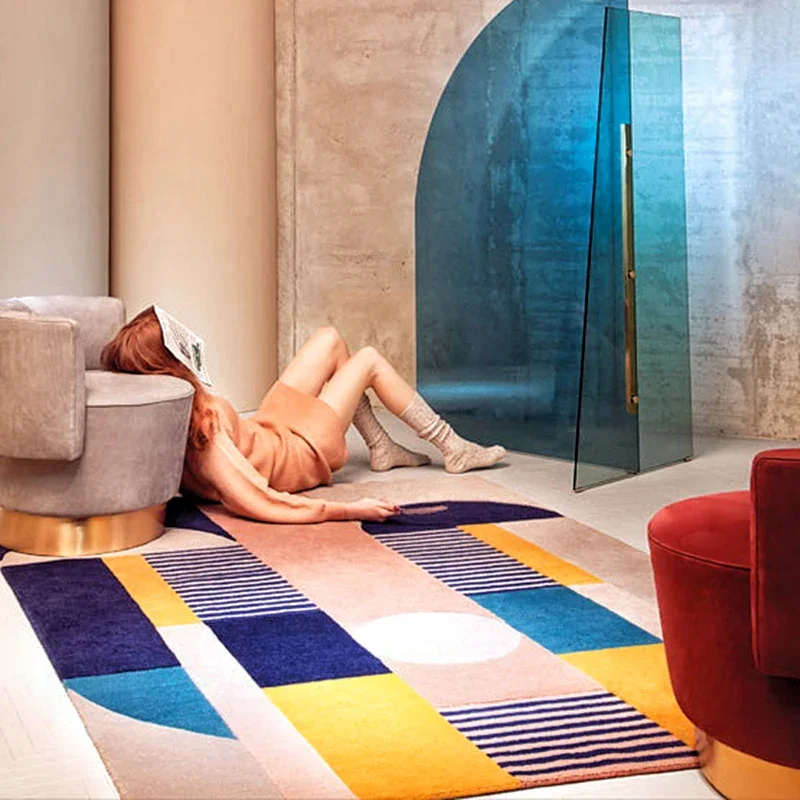 Abstract Artistic Living Room Carpet Comfortable Soft Bedroom Carpets Non-slip Machine Washable Home Interior Decorative Rugs 깔개
Abstract Artistic Living Room Carpet Comfortable Soft Bedroom Carpets Non-slip Machine Washable Home Interior Decorative Rugs 깔개