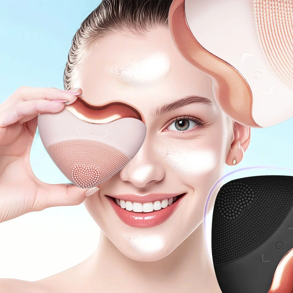 Factory Direct Love Heart Shaped Silicone Waterproof Vibrating Massage Face Cleansing Brush
Factory Direct Love Heart Shaped Silicone Waterproof Vibrating Massage Face Cleansing Brush