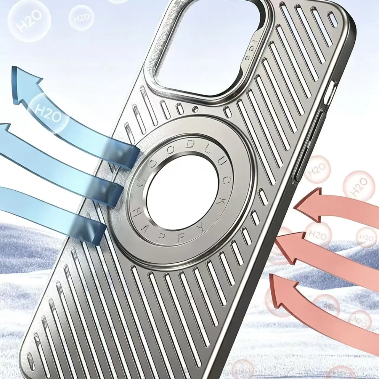 New Luxury Heat Dissipation Magnetic Metal Phone Cases for iPhone 14 15 16 Pro Max MagSafe Case Cooling Cover
New Luxury Heat Dissipation Magnetic Metal Phone Cases for iPhone 14 15 16 Pro Max MagSafe Case Cooling Cover 