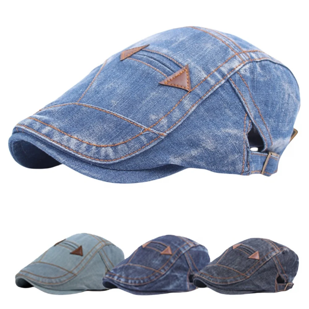Men Retro Denim Newsboy Duckbill Gatsby Flat Hat Golf Driving Ivy Adjustable Cap
Men Retro Denim Newsboy Duckbill Gatsby Flat Hat Golf Driving Ivy Adjustable Cap