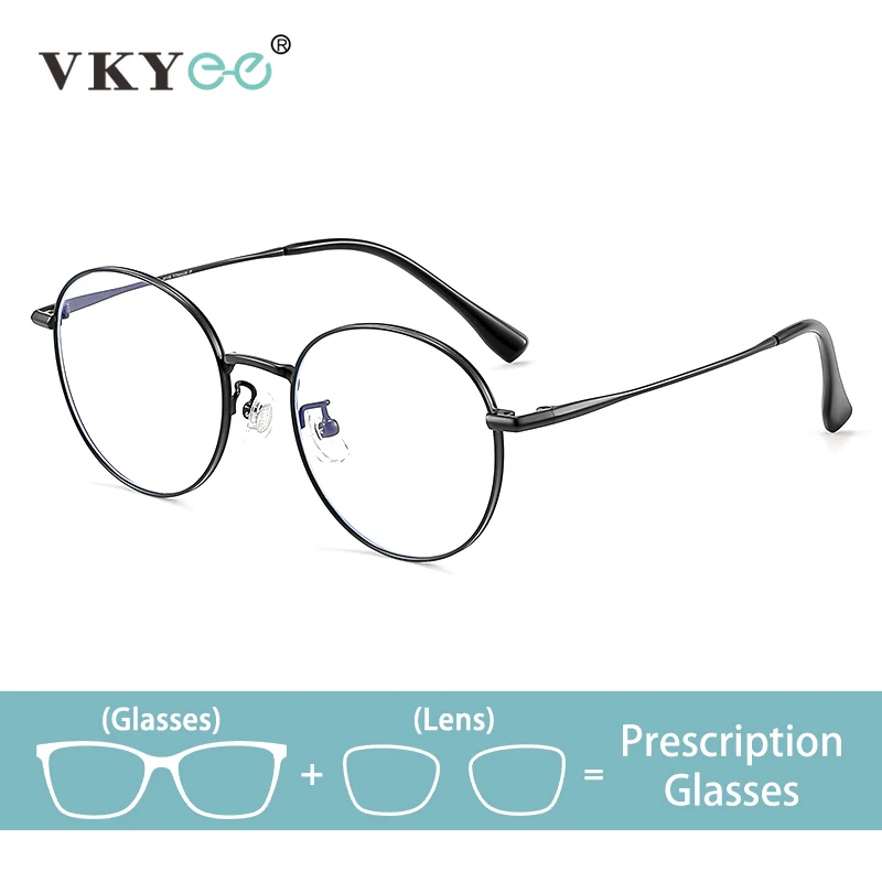 VICKY Simple Design Ultra-light Titanium Round Frame Women's Anti-blue Light Glasses Customized Prescription Photochromic 30821
VICKY Simple Design Ultra-light Titanium Round Frame Women's Anti-blue Light Glasses Customized Prescription Photochromic 30821