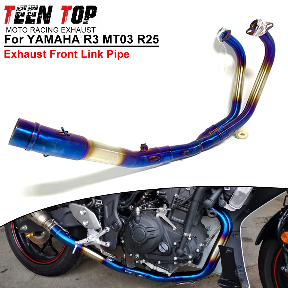 For Yamaha R3 R25 MT03 Exhaust Elbow 51mm Motor Bike Escape Front Link Pipe YZF-MT03 Connect Tube Stainless Steel Blue
For Yamaha R3 R25 MT03 Exhaust Elbow 51mm Motor Bike Escape Front Link Pipe YZF-MT03 Connect Tube Stainless Steel Blue