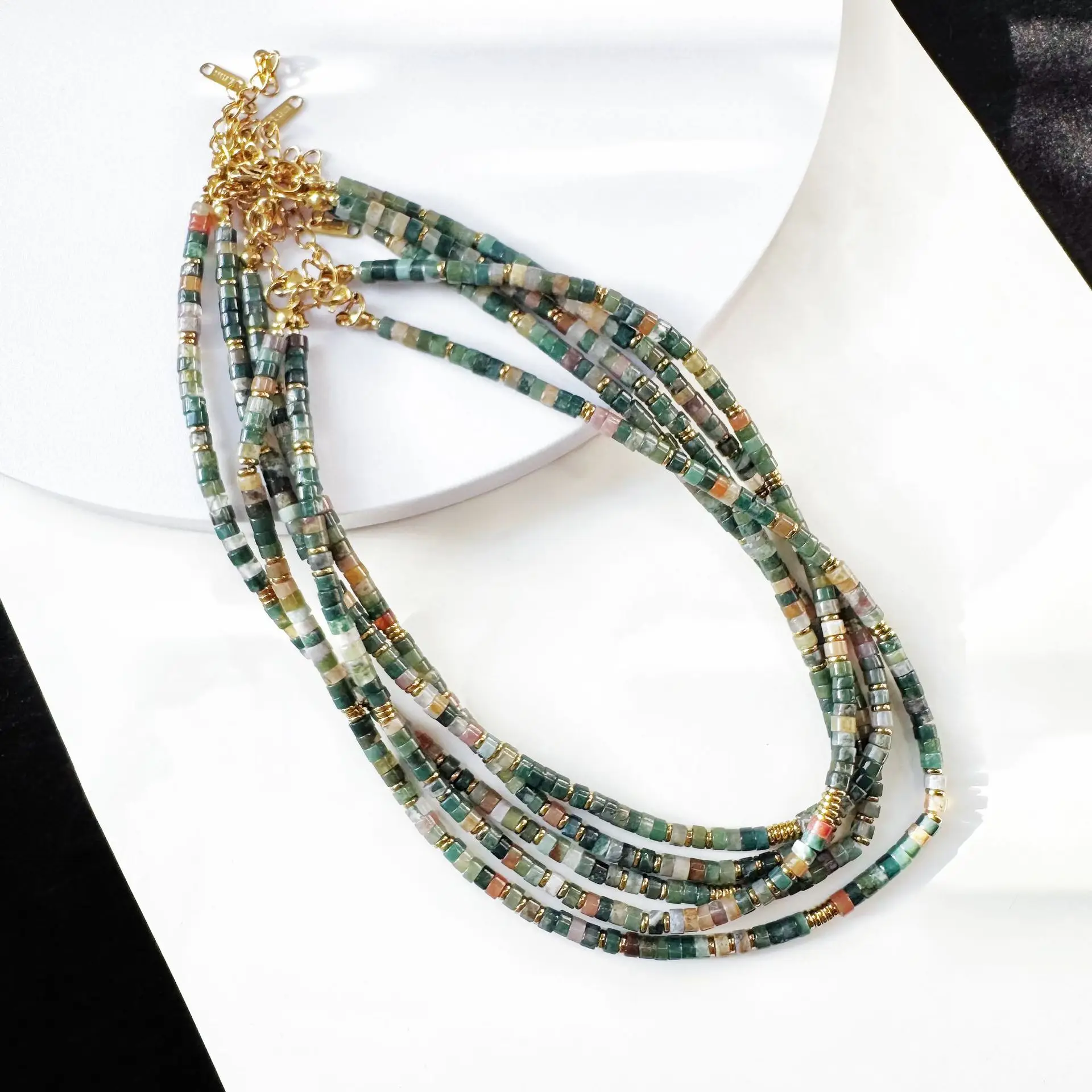 Design Trendy Indian Agate Bracelet Necklace Set Collarbone Light Style Choker Women Jewelry Sets Natural Stone Small Beads Gift
Design Trendy Indian Agate Bracelet Necklace Set Collarbone Light Style Choker Women Jewelry Sets Natural Stone Small Beads Gift