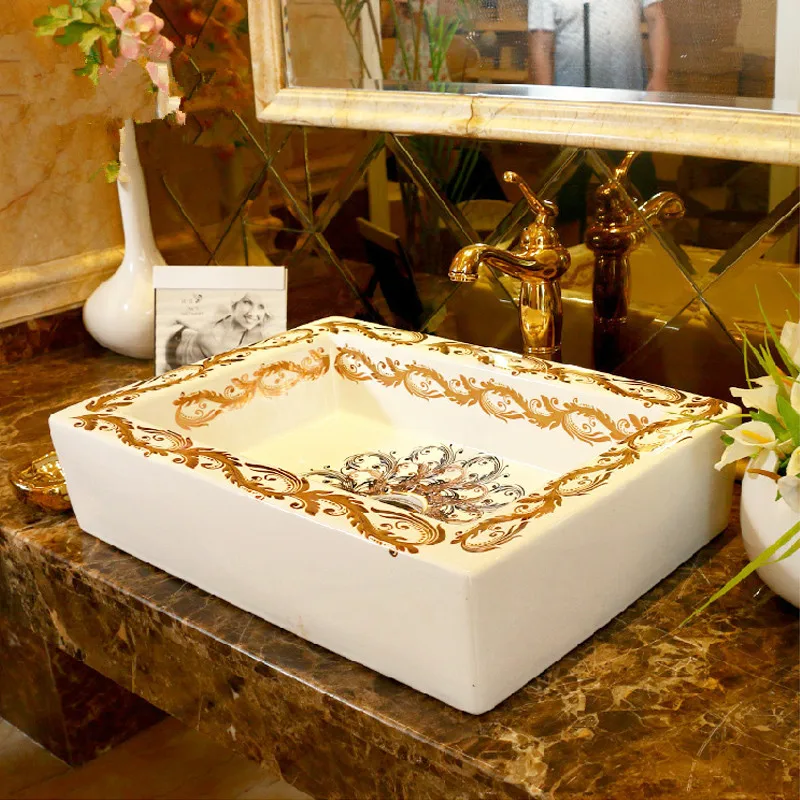 Rectangle Jingdezhen ceramic sanitary ware art counter basin wash basin lavabo sink Bathroom sink wash basin sink hand painted
Rectangle Jingdezhen ceramic sanitary ware art counter basin wash basin lavabo sink Bathroom sink wash basin sink hand painted